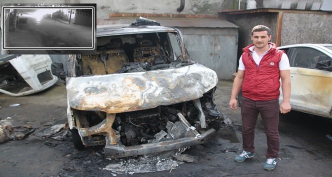 PARK HALİNDEKİ OTOMOBİL KUNDAKLANDI