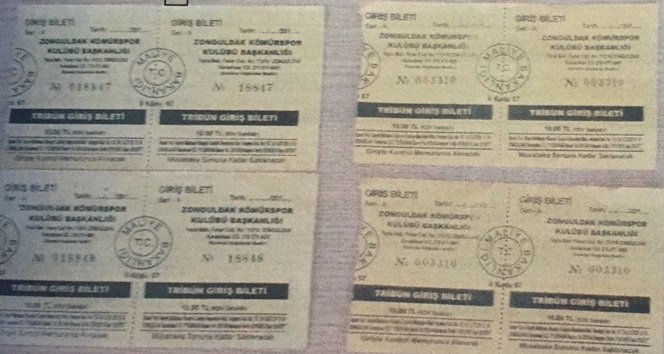 ZONGULDAK KÖMÜRSPOR-ALTAY MAÇINDA SAHTE BİLET SATTIĞI İDDİA EDİLEN İKİ KİŞİ SERBEST BIRAKILDI