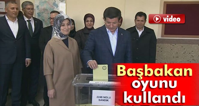 Başbakan Davutoğlu oyunu kullandı