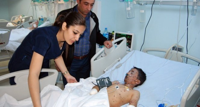 Mayına basan çocuğun hayatı karardı