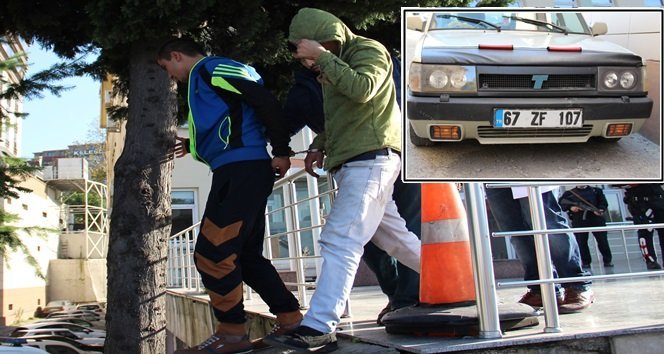 POLİS EROİNİ OTOMOBİL FARINDA BULDU