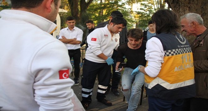 TRAFİK KAZASI GEÇİRDİ, SİGARASINI İÇMEDEN SEDYEYE YATMADI