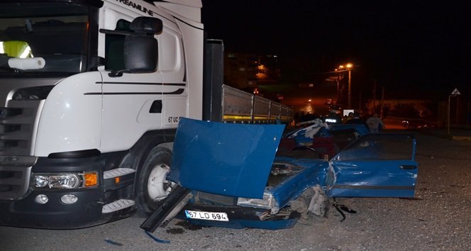 ALAPLI’DA TRAFİK KAZASI: 2 YARALI