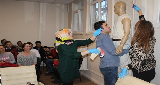 112 EKİPLERİNE UYGULAMALI EĞİTİM VERİLİYOR (ONUR ALTINDAĞ/ZONGULDAK-İHA)