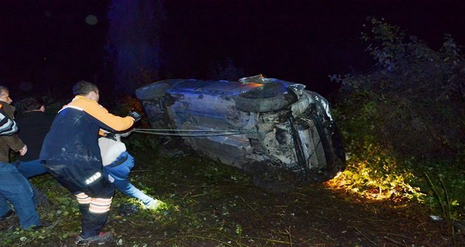 KADININ OTOMOBİLDEN ÇIKARTILMASININ ARDINDAN HALAT BIRAKILDI. (MURAT KÜÇÜK - UFUK DURAK/ZONGULDAK-İHA)