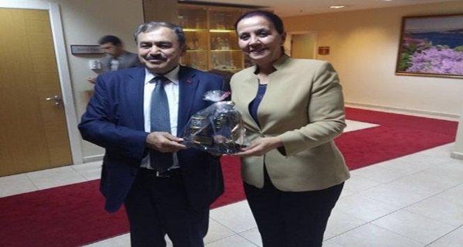 BAŞKAN GÜNEŞ ORMAN VE SU İŞLERİ BAKANI VEYSEL EROĞLU’NU ZİYARET ETTİ