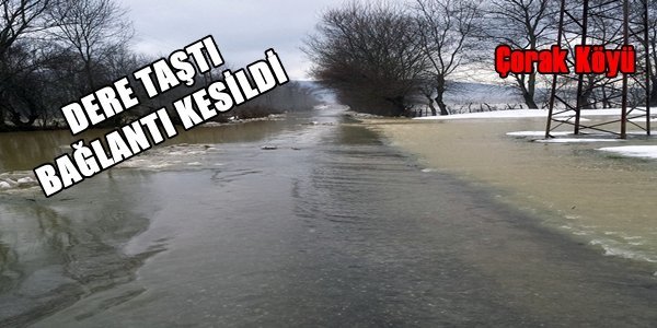 Eriyen Kar Suları Dereyi Taşırdı