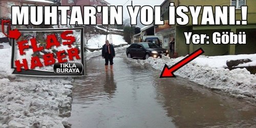 Göbü Köyü Muhtarından Yol İsyanı.!