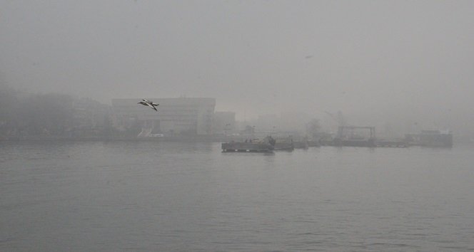 YOĞUN SİS ZONGULDAK'TA SABAH SAATLERİNDEN İTİBAREN ETKİLİ OLDU (SERTAÇ ÖZDEMİR/ZONGULDAK-İHA)