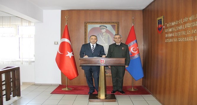 VALİ KABAN’DAN GARNİZON KOMUTANI’NA ZİYARET