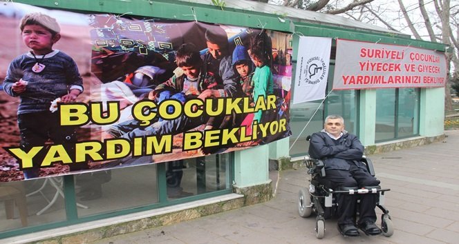 ENGELLİLER SURİYELİ ÇOCUKLAR İÇİN YARDIM KAMPANYASI BAŞLATTI