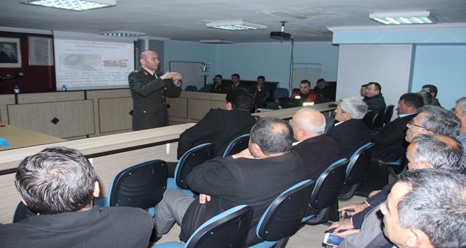 JANDARMA MUHTARLARI HIRSIZLIK OLAYLARINA KARŞI BİLGİLENDİRDİ