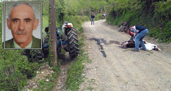 ÇAYCUMA’DA DEVRİLEN TRAKTÖRÜN ALTINDA KALAN ADAM ÖLDÜ