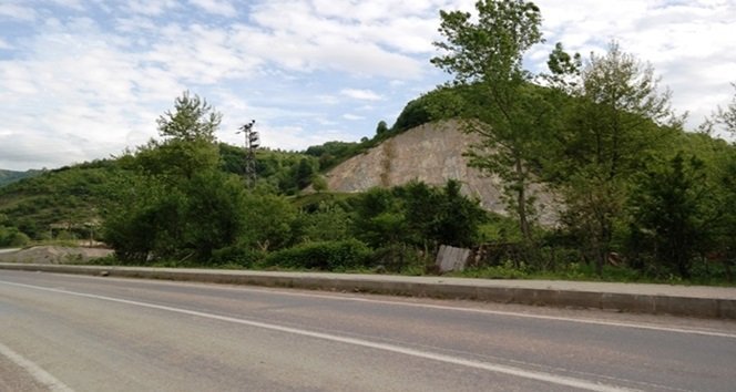 KOZCAĞIZ BARAJI İNŞAAT ALANI GÖRÜLÜYOR. (MUSTAFA KURT/BARTIN-İHA)