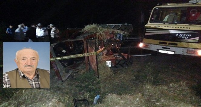 Hayvan yüklü kamyon ile traktör çarpıştı: 1 ölü, 2 yaralı