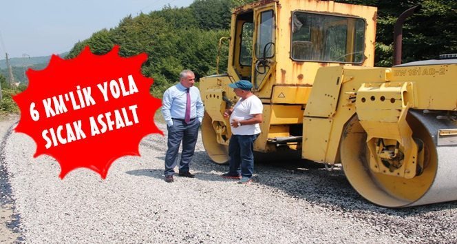 Türkali-Başköy ve Esenyurt Yoluna Sıcak Asfalt