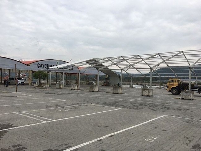 ÇAYCUMA İLÇESİNDE YAPILMASI PLANLANAN FUARIN HAZIRLIKLARI SÜRÜYOR (EMRAH YILDIZ/ZONGULDAK-İHA)