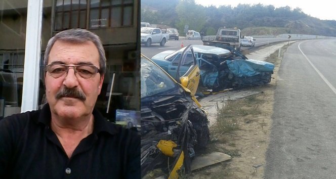 Ticari taksi ile otomobil çarpıştı: 1 ölü, 2 yaralı