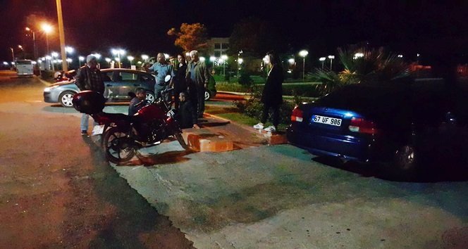 Otomobil ile motosiklet çarpıştı: 1 yaralı