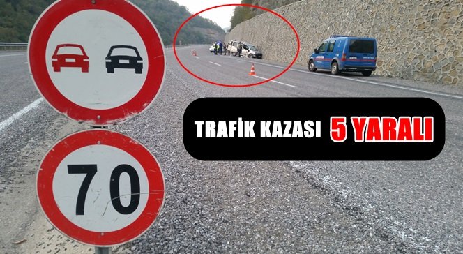 Zonguldak’ta Trafik Kazası; 5 Yaralı