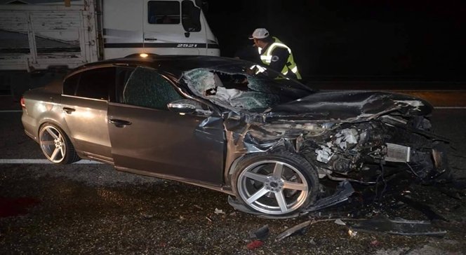 TRAKTÖRE ARKADAN ÇARPAN OTOMOBİLDE VOLKAN KARA ÖLDÜ. (AKİF DOĞAN/KASTAMONU-İHA)