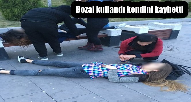 Bonzai kullanan genç kızlar kendinden geçti