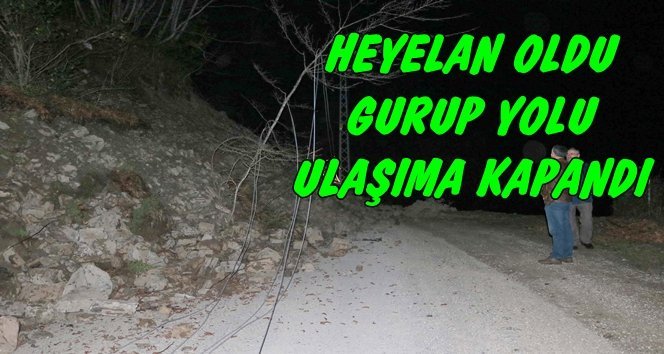 Heyelan 13 Köyü Ulaşıma Kapadı