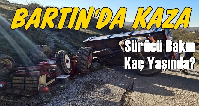 Traktör Devrildi; 1 Yaralı