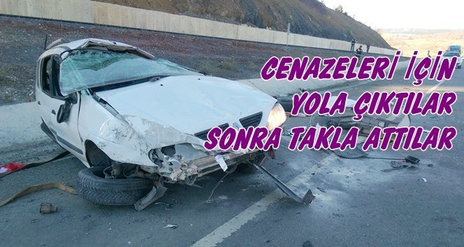 Otomobil Takla Attı: 5 Yaralı