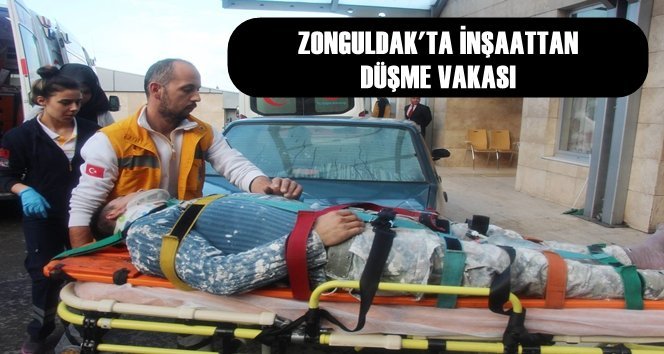 Dengesini Kaybedip Yere Düşen İşçi Hastaneye Kaldırıldı