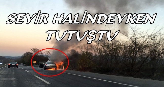 Otomobil Alev Topuna Döndü