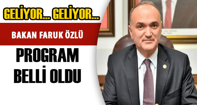 İşte Bakan Özlü’nün Zonguldak Programı