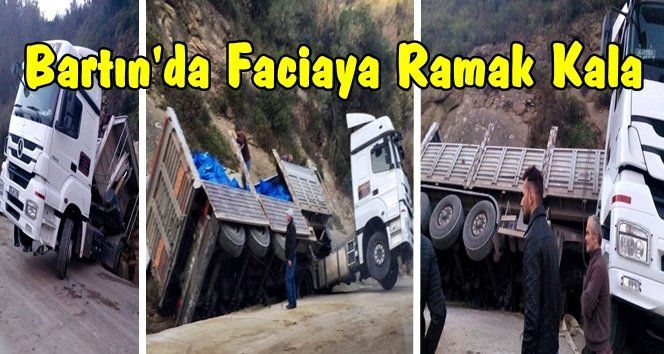 Kömür Yüklü TIR Devrildi