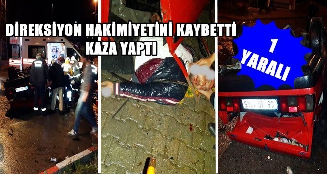 Perşembe’de Kaza; 1 Yaralı