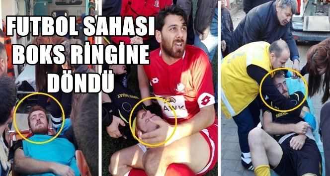 Amatör Maçta Yumruklar Konuştu