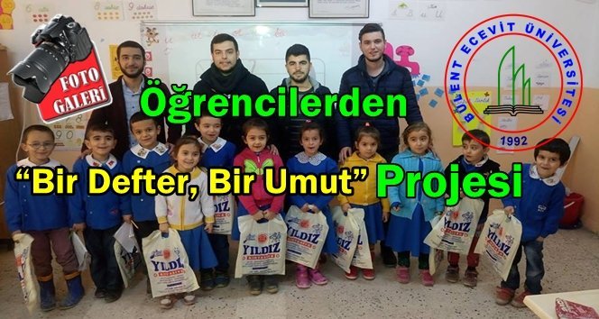 Gökçebey BEÜ Öğrencilerinden Kırtasiye Yardımı