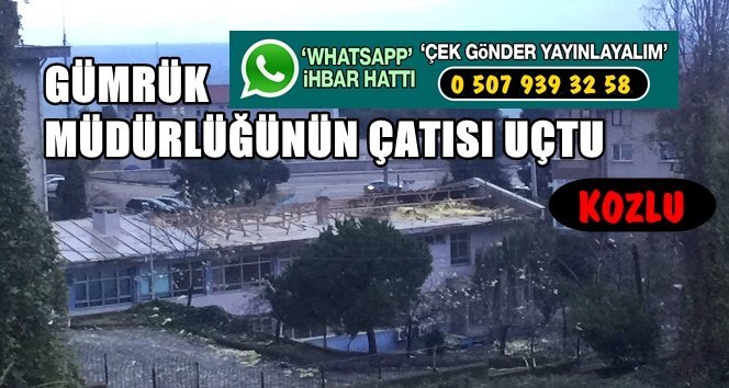 Fırtına Çatıya Zarar Verdi