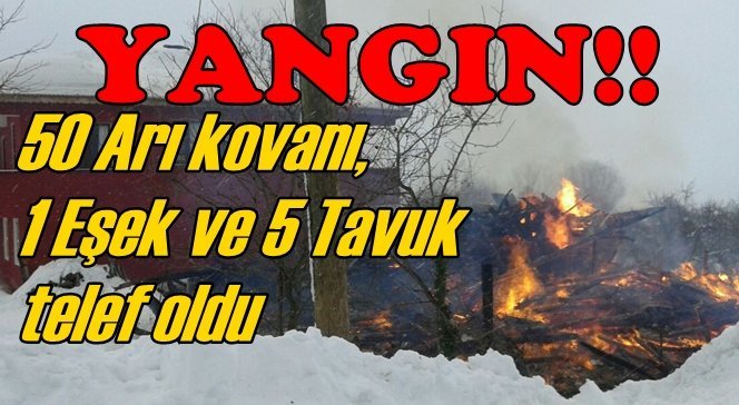 2 katlı ahşap ev kül oldu