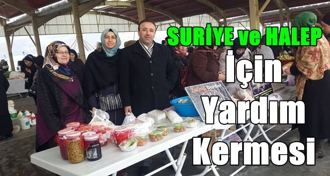 Çaycuma’da Halep ve Suriye için yardım kermesi