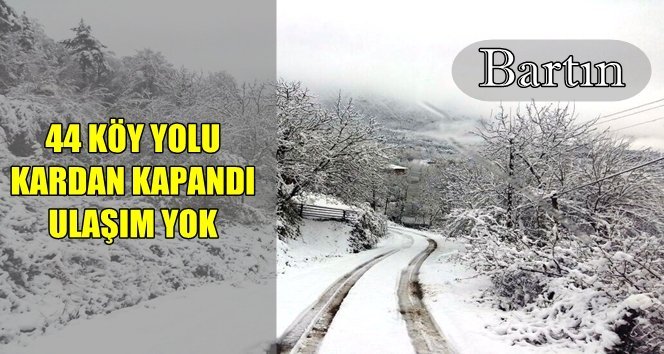 Yoğun Kar Yağışı 44 Köyü Ulaşıma Kapattı