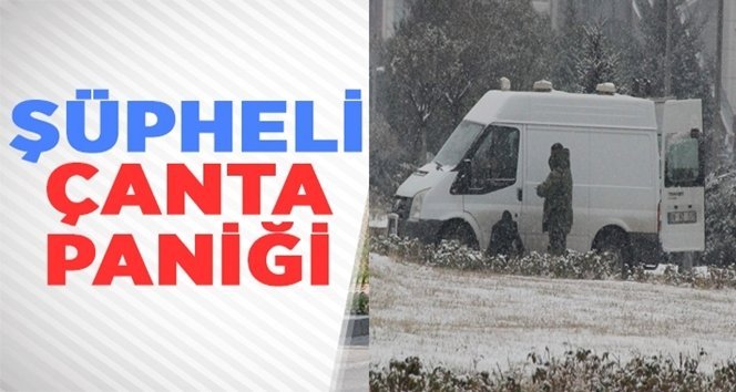 Karabük’te şüpheli çanta paniği
