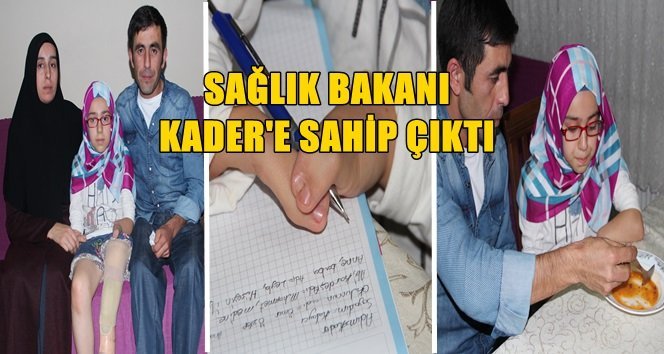 Doğuştan Engelli Kader’in İmdadına Sağlık Bakanı Yetişti