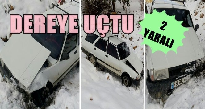 Kar Kaza Getirdi; 2 Yaralı