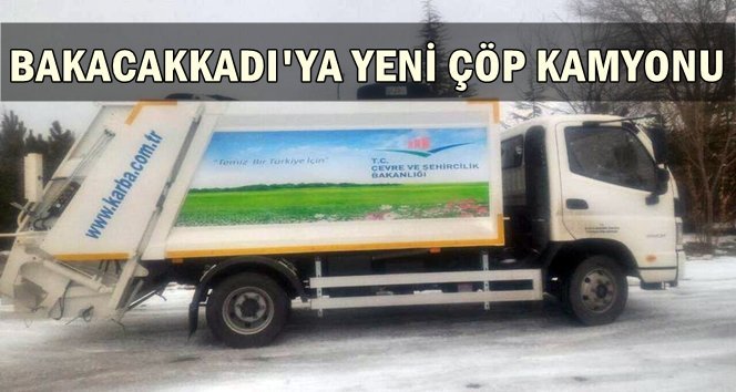 Çöp kamyonu hibe edildi