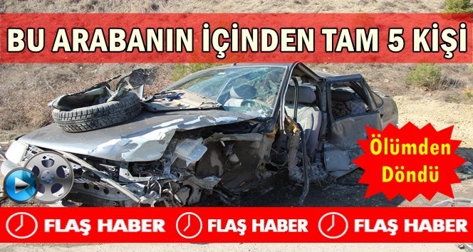 Hatalı sollama sonucu kaza meydana geldi