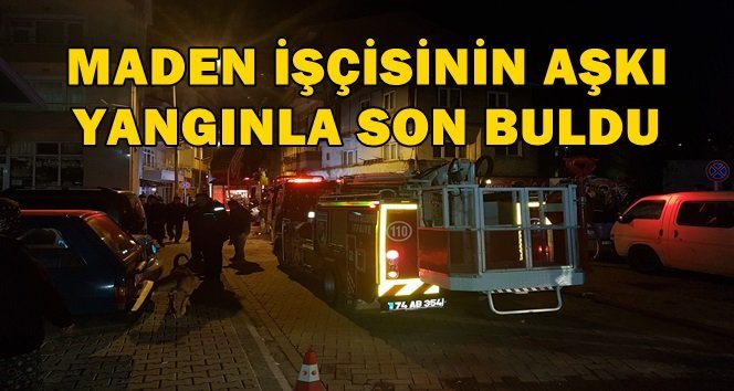 Sevgilisinin ismini mumlarla yazmaya çalışırken evi yaktı