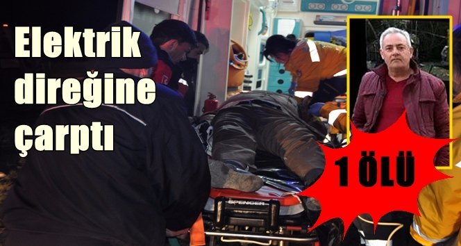 Çimento yüklü kamyonetin sürücüsü öldü