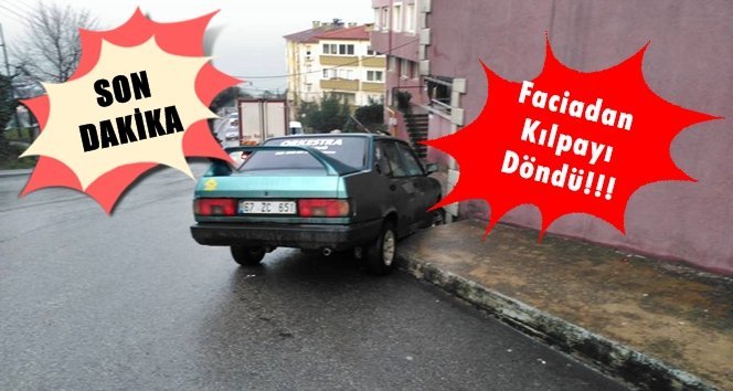 Yokuş aşağı giderken ölümden döndü