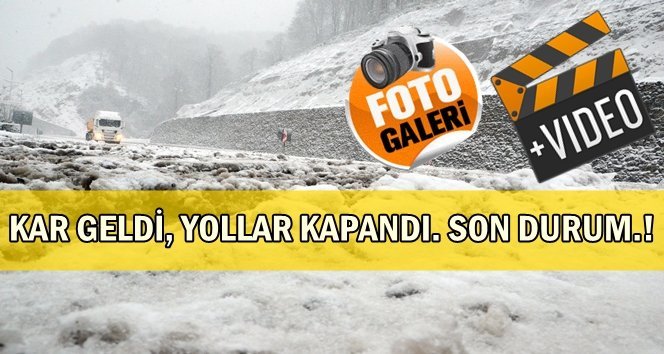 Kar yağışı Zonguldak’ta etkisini sürdürüyor
