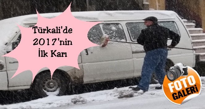 Türkali’ye yılın ilk karı düştü (Görüntülü)